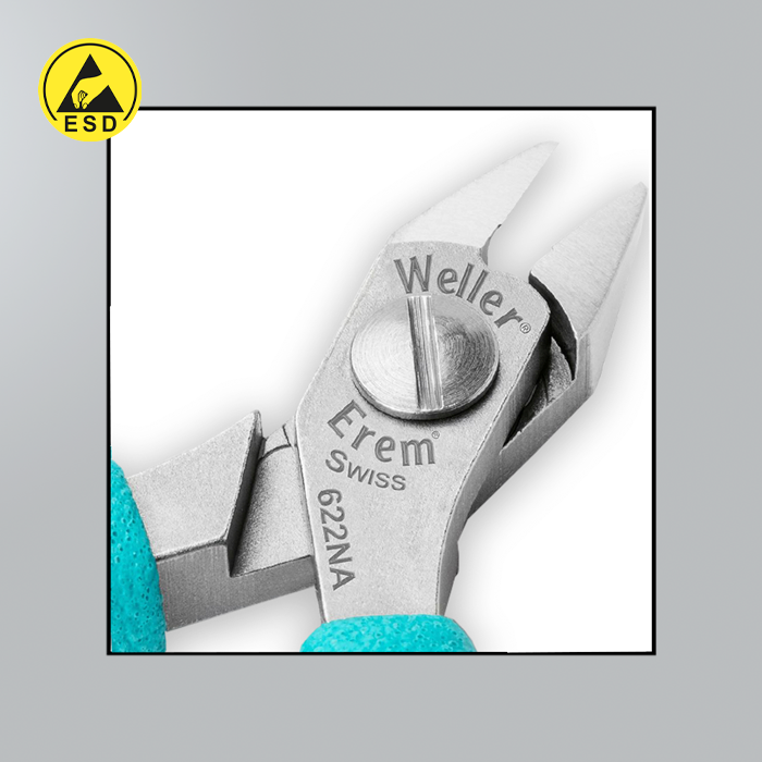 Erem 622NA Tapered Head Side Cutter - Flush ESD (E-622NA) Erem 622NA Tapered Head Side Cutter - Flush ESD (E-622NA)